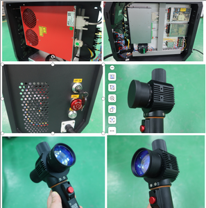 Máquina de limpieza láser de fibra pulsada portátil de 200W para tinta, aceite, óxido, moldes de neumáticos y motores de coche, con Raycus JPT y múltiples formas de luz para limpieza. - Product Image 3