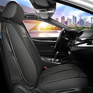 Deri araba koltuğu kapakları ön araba koltuğu kapakları çanak koltuk kapakları deri düşük geri otomobil kamyon Jeep SUV için oto koltuk kapakları - Product Image 3