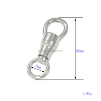 Fermoir à ressort rotatif à 360 degrés en acier inoxydable en forme de goutte d'eau pour collier amulette thaïlandaise, accessoires de bijoux DIY