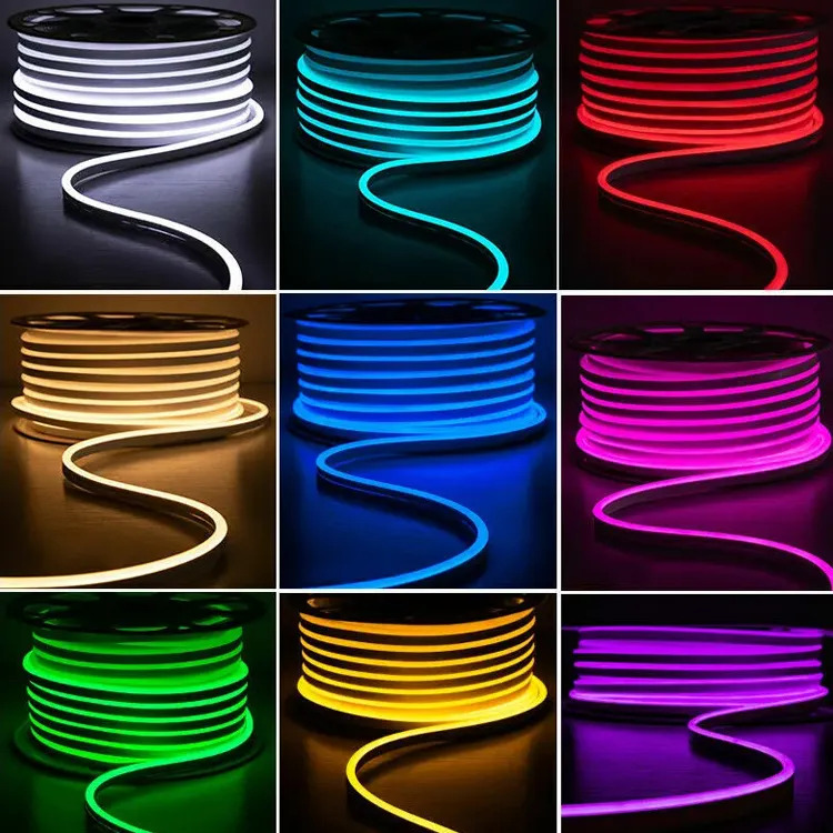 LED silikon beralamat RGB fleksibel, lampu Neon Led warna mimpi neon dapat disesuaikan piksel lampu Neon untuk dekorasi Led