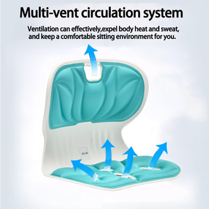 Chuyên nghiệp Ergonomic trở lại đệm có thể giặt ghế văn phòng tư thế Corrector với thắt lưng hỗ trợ bàn ghế Ghế đệm - Product Image 3