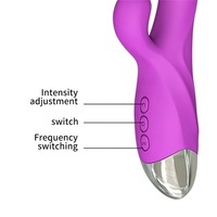 Großhandel USB-Aufladbarer 10-Gang Rabbit Vibrator Sexspielzeug Masturbation G-Punkt Klitoris Stimulator Wasserdicht für Frauen