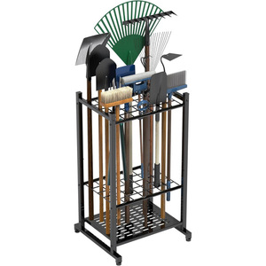 Torre de almacenamiento de herramientas de jardín de alta resistencia, ideal para garajes, cobertizos y uso en exteriores. Gran capacidad para almacenar 35 unidades. - Product Image 1