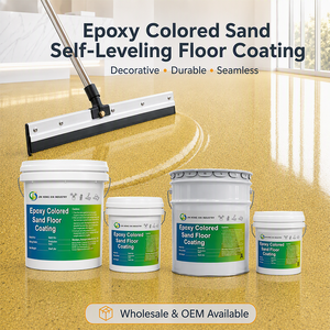 <span class=keywords><strong>Peinture</strong></span> de <span class=keywords><strong>sol</strong></span> autolissante à base de sable coloré époxy pour entrepôts industriels, garages, résistante aux produits chimiques, pour intérieur et extérieur - Product Image 1