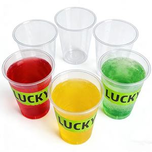 Gobelet en plastique transparent pour boissons froides de 16 oz de qualité alimentaire, gobelet à thé au lait Boba jetable avec logo personnalisé - Product Image 3