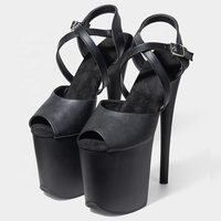 Chaussures de danse latine et de salon pour femmes, à bout ouvert, avec bride de cheville, talon professionnel pour adultes, idéales pour l'été