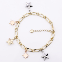Nouveau Bracelet Tricolore en Cuivre avec Perles Vierge Marie pour Femme, Pulsera Muje Virgen De Guadalupe, Bracelets 14K en Or Laminé