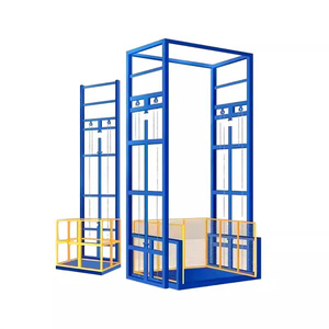 Lift Barang Gudang Hidrolik dengan Rel Pandu Vertikal Industri yang Dipasang di Dinding - Product Image 4