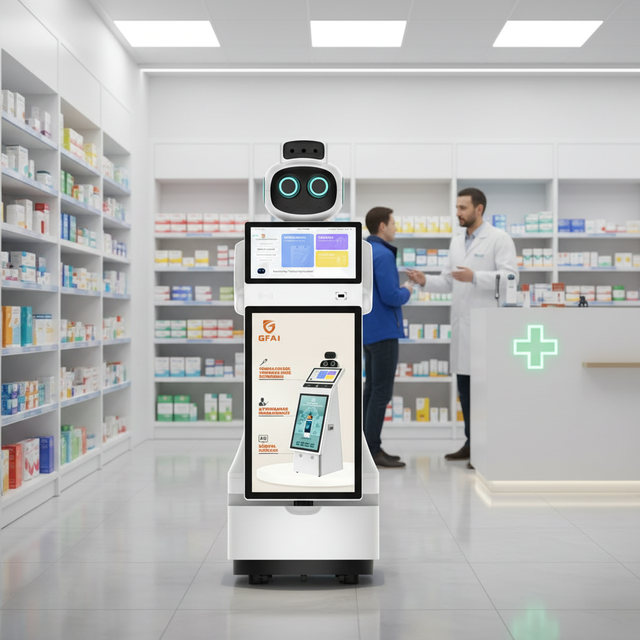 Dual-Screen AI Reception Robot | Smart Robot | Commercial Service for Restaurants, Malls, Hotels,Museums,Schools