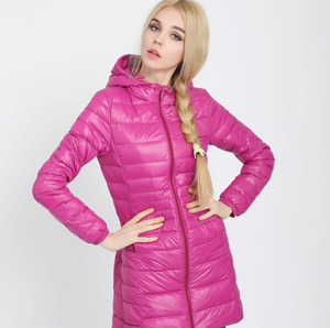 En gros nouveau doudoune <span class=keywords><strong>légère</strong></span> femmes longue section dames à capuchon XL manteau d'hiver vêtements - Product Image 5