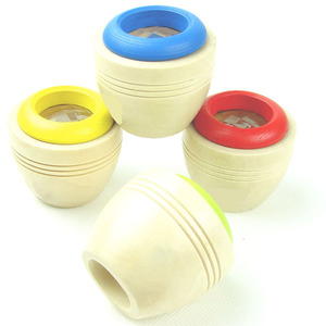 魔法のカラフルな子供用ミニ最高の教育玩具天然木DIY卵形万華鏡メガネ - Product Image 2
