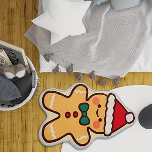 Giáng sinh xù xì Thảm chùi chân cho lối vào phòng khách mềm sang trọng sàn thảm không trượt ấm áp trang trí Mat bán buôn - Product Image 3