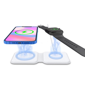 2 en 1 Magnétique 15W Chargeur Sans Fil Qi Pour iPhone 12 Pro Pour Montre <span class=keywords><strong>Apple</strong></span> - Product Image 1