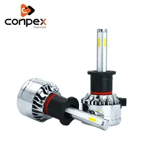 Conpex M4 H3 汽车大灯洪水 4 边 CSP Led 大灯灯泡 H1 H4 H7 H11 9005 Faro Led Canbus led 汽车头灯