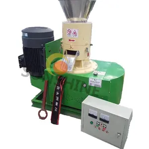 Factory direct sales wood chips biomass straw pellets flat mold small wood pellet machine high capacity feed processing machine