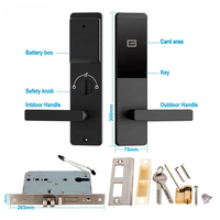 Cerradura de Hotel de Alta Calidad, Aleación de Aluminio, Inalámbrica, Inteligente, Control de Acceso con Tarjeta RFID, Cerradura Electrónica Ttlock para Hotel con TThotel