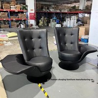 Fauteuil individuel pivotant électrique en bois, design moderne de luxe léger, style italien, pour salons de villa - Modèle Chaise