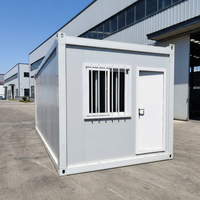 Maison conteneur préfabriquée démontable de 20 pieds et 40 pieds, bureau modulaire, boutique, cabane mobile pour habitation