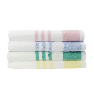 Высококачественное Полосатое мягкое текстильное банное полотенце из органической микрофибры белые быстросохнущие легкие полотенца для ванной