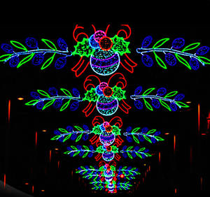 Centre commercial decoration Luz de decoracion navidena Luces con motido de navída de marco de <span class=keywords><strong>poste</strong></span> 2D al libre - Product Image 3