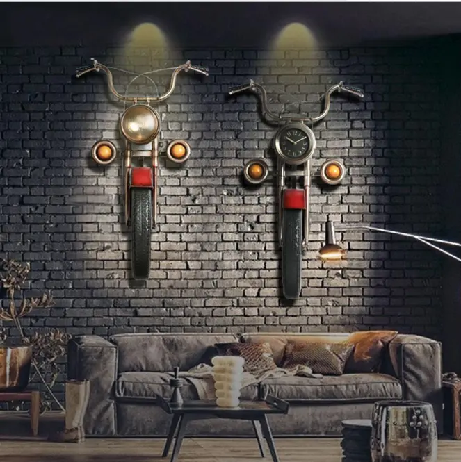 Decoración de pared de motocicleta retro americana Harley, piezas colgantes de pared, decoración de pared