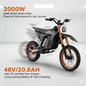 มอเตอร์ไซค์วิบากสมรรถนะสูงรุ่นใหม่ล่าสุดปี 2025 48V 2000W 20.8AH 50กม./ชม. สำหรับทุกสภาพพื้นผิว EB-10 48v มอเตอร์ไซค์วิบาก EB-10 EB-10 EB-1 - Product Image 1