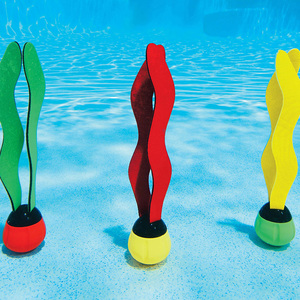 INTEX 55503 enfants balles de jeu sous-marines enfants jouets de plongée 3 couleurs assorties balles amusantes piscine plongée algues jouets - Product Image 2