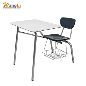 Neues Design Schulbänke und Stuhlset Klassen zimmer möbel Integrierter Schreibtisch und Stuhl für Schüler