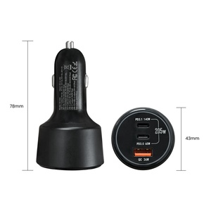 130 Wát Max Car Charger 3 cổng 3 USB với LED hiển thị Thuốc lá nhẹ hơn <span class=keywords><strong>Adapter</strong></span> sạc nhanh cho máy tính bảng trong xe - Product Image 4