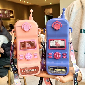 Nuevo Producto Especial de Verano 2026, Vasos de Plástico con Dibujos Animados para Teléfono Móvil, Botella de Agua Portátil para Niñas y Niños, Jardín de Infancia y Escuela - Product Image 2