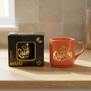 Golden print ceramic mug multicolor - Product Image 2