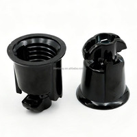 Base de Enchufe Candelabro E12 para Cable SPT-1 de 18 AWG, Iluminación para Marquesinas, Conexión por Perforación, Contactos de Baquelita y Nylon de Alta Temperatura, Cobre