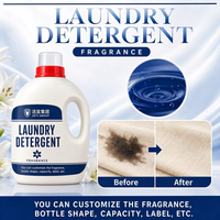 Lessive liquide adoucissante en vrac OEM, parfum longue durée, fraîcheur durable, pour vêtements, couleur ivoire et bleu marine, produits de nettoyage