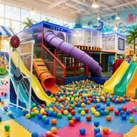 Aire de jeux intérieure personnalisée clé en main, jouets pour enfants, trampolines, toboggans, grande machine à balles populaire, mur d'escalade, pour tous les âges