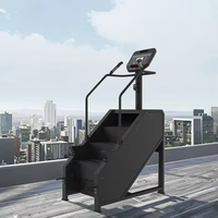 Grand équipement de fitness commercial Machine d'escalier à vitesse réglable Machine d'aérobic de gymnastique d'alpinisme Construction en métal