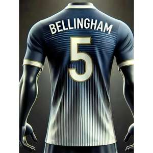 2025 Sommer Fußballtrikot BELLINGHAM Gedenkausgabe # 5 Jersey 3D-gedrucktes, schnell trocknendes, atmungsaktives, bequemes Sport-T-Shirt - Product Image 3