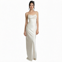 Robe de soirée mi-longue sirène en mousseline unie à sequins, col halter, dos nu, taille naturelle, nouvelle mode sexy pour femme - Collection été