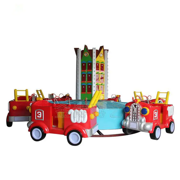 Parque de diversões ferrovia trens bombeiros tema elétrico passeio trem equipamentos playground jogo auto controle carro brinquedo diversão