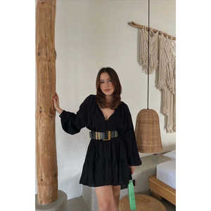 Chemisier imprimé zèbre et léopard pour femme, taille XL, col brodé à la main, nœud frontal avec sequins, logo brodé en dentelle - Product Image 1