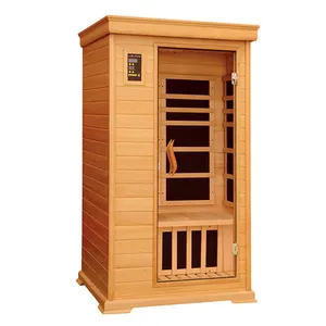 Ruang sauna inframerah portabel rumah, 1 orang tenda luar ruangan ruang Sauna persegi