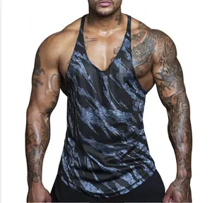 Oem High Quality Custom Sexy Xxx Bodybuilding Tank Top Vest Low Cut Workout Seamless Mens Tank Tops Supplier