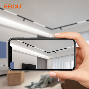 Système d'éclairage linéaire sur <span class=keywords><strong>rail</strong></span> en aluminium ERDU, design moderne, LED COB intelligente 48V, plafonnier avec <span class=keywords><strong>rail</strong></span> magnétique et piste magnétique - Product Image 4