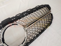 Calandre avant XLstyling avec caméra, noir diamant et argent, pour Mercedes Benz AMG Grille W205 C205 2015-2017
