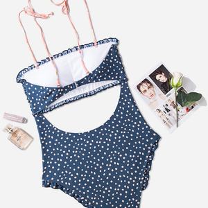 Traje de Baño de Una Pieza Personalizado para Mujer, Top Corto con Tanga en V, Tela Personalizada, Servicio de Muestra en 7 Días, Venta al Por Mayor - Product Image 3