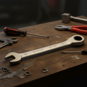 Clé à cliquet plate Stanley 89-909 9 mm, outil combiné à extrémité ouverte - Product Image 3