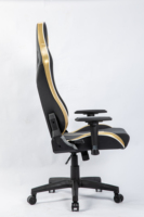 Fauteuil de bureau ergonomique à dossier haut, pivotant, avec accoudoirs réglables, vérin à gaz 3 positions, rotation à 360 degrés, en cuir PU et métal, pour la maison et le bureau