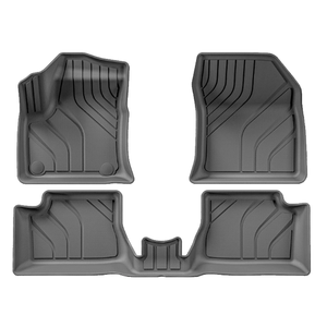 Tappetini per Opel <span class=keywords><strong>Mokka</strong></span> <span class=keywords><strong>E</strong></span> 2021-2024, per tutte le stagioni, in TPE, spessore 3,5 mm, 3 pezzi, resistenti, antiscivolo, set completo Coolcars - Product Image 1