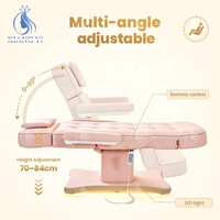 Fauteuil de Soin Électrique pour Esthéticienne, Table de Massage, Lit de Beauté pour Salon avec Moteurs
