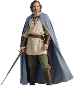 Cape à capuche vintage médiévale pour adultes, hommes et femmes, costume de chevalier pour cosplay, Halloween, carnaval, fête, costume de ranger de la Renaissance - Product Image 6