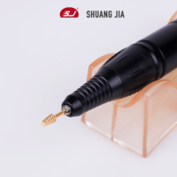 SHUANGJIA outil rotatif Durable professionnel universel deux voies coupe croisée flûte or carbure rotatif fraisage foret à ongles
